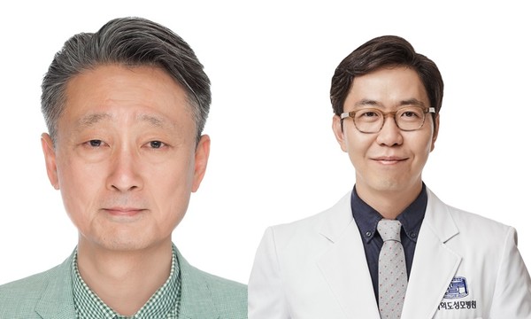 ▲(좌부터) 여의도성모병원 박원명, 우영섭 교수.