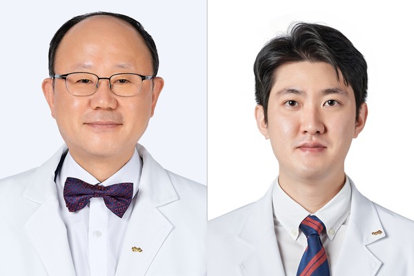 ▲(좌부터) 중앙대병원 김재규, 박재용 교수.