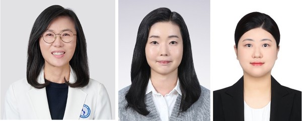 왼쪽부터 김유선 교수, 홍선미 연구교수, 이아연 학생.
