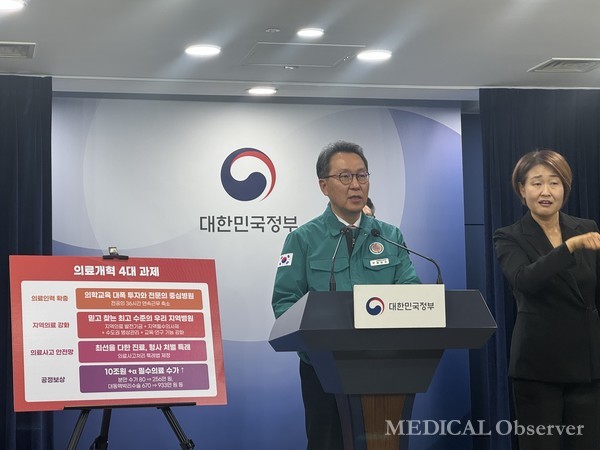 교육부와 보건복지부는 20일 서울청사에서 2025학년도 의과대학 학생정원 배정 브리핑을 개최했다.