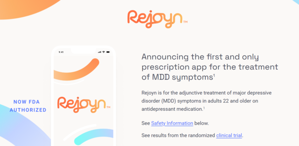 오츠카 '리조인(Rejoyn)' 소개 페이지 캡처.