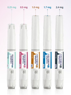 ▲세마글루타이드 성분 비만치료제인 노보노디스크 위고비.