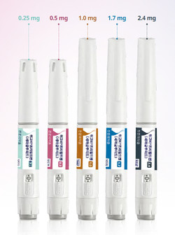 ▲한국 노보 노디스크제약 비만치료제 '위고비'.