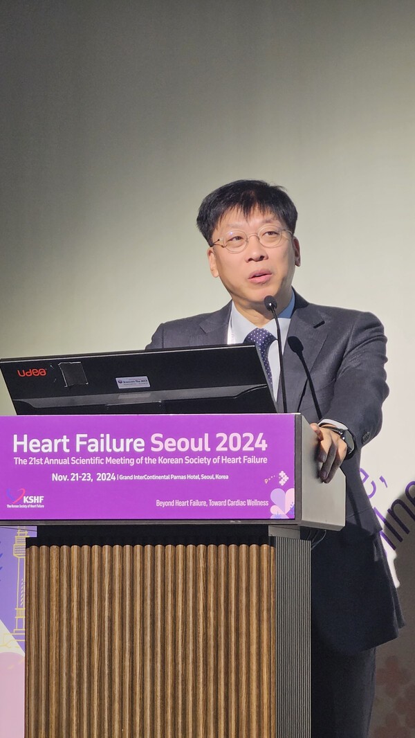 ▲대한심부전학회 유병수 이사장.