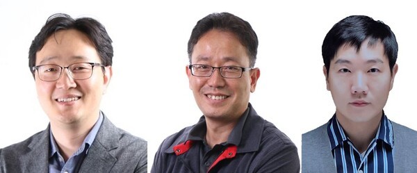 (왼쪽부터) 팔탄사업장 제조본부 김병후 상무, 평택사업장 제조본부 김세권 상무, 제제연구소 임호택 상무