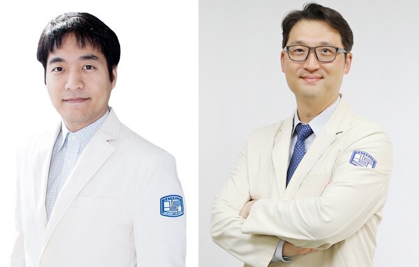 (왼쪽부터) 가톨릭대 서울성모병원 안스데반 교수, 가톨릭대 성빈센트병원 김영일 교수