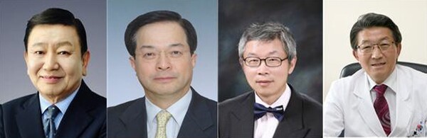 왼쪽부터 정수교, 임태환, 정준기, 임영진 교수.