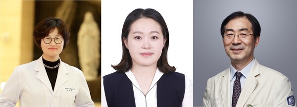 가톨릭의대 조미라 교수(병리학교실), 박진실 연구교수(류마티스연구센터), 가톨릭대 서울성모병원 박성환 교수(류마티스내과)