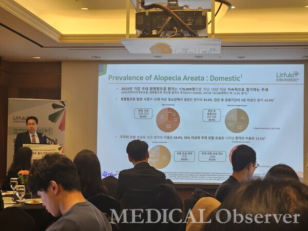 한국화이자제약은 5일 그랜드 인터컨티넨탈 서울 파르나스에서 리트풀로 국내 출시 기념 기자간담회를 개최했다.
