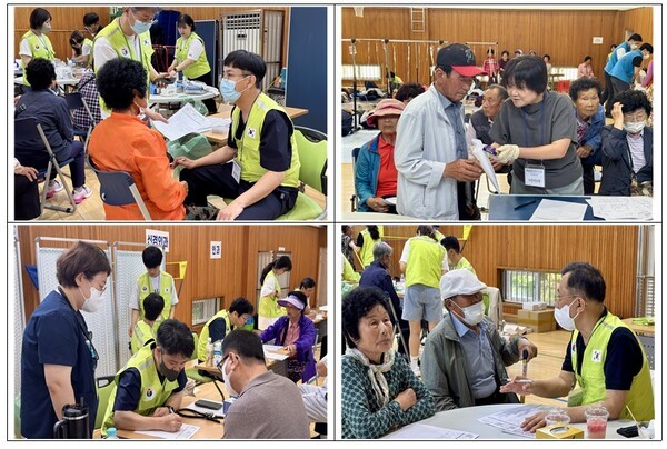 전라남도의사회 의료봉사단이 15일 전라남도 고흥군 나로도 봉래면 의료봉사활동을 실시했다.