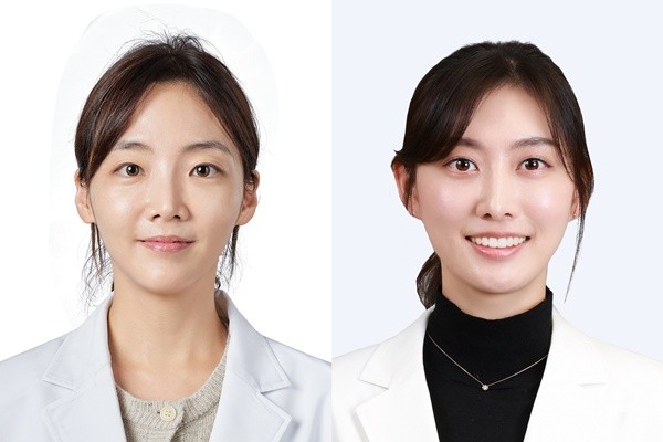 ▲(좌부터) 중앙대병원 피부과 박귀영, 홍지연 교수.