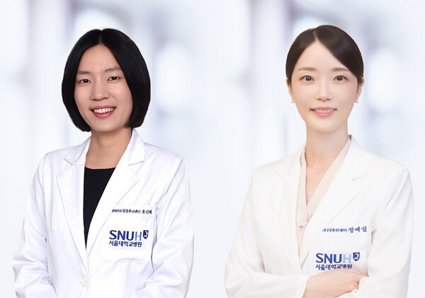 왼쪽부터, 완화의료임상윤리센터 유신혜, 정예설 교수