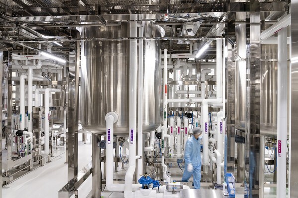 한미약품 평택 바이오플랜트 내부 시설 모습.