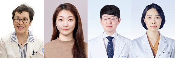 (왼쪽부터) 분당서울대병원 소화기내과 김나영 교수, 김예진 전문의, 최용훈 교수, 내분비대사내과 공성혜 교수.