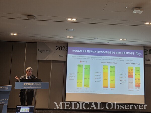 대한당뇨병학회 조동혁 노인당뇨병 TF팀장은 25일 기자간담회에서 노인당뇨병 관리 전략을 공유했다. 