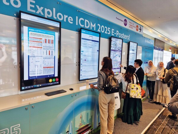 서울의대 임수 교수는 ICDM 2025 현장에서 ‘당뇨병 또는 비당뇨병 동반 이상지질혈증 환자에서 피타바스타틴/에제티미브 복합제(리바로젯정)의 유효성과 안전성’에 관한 연구를 포스터 형식으로 발표했다.