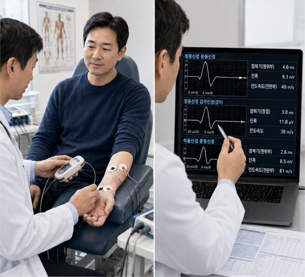 기사 제목 ' 보이지 않는 신경 기능을 읽다: 전기진단검사의 의학적 가치'의 대표 이미지