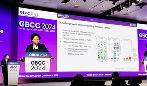분당서울대병원 김지현 교수(혈액종양내과)는 25~27일 열리는 세계유방암학술대회(GBCC 2024)에서 HER2-/HR+ 전이성 유방암에서 면역항암제의 효능을 주제로 발표를 진행했다.